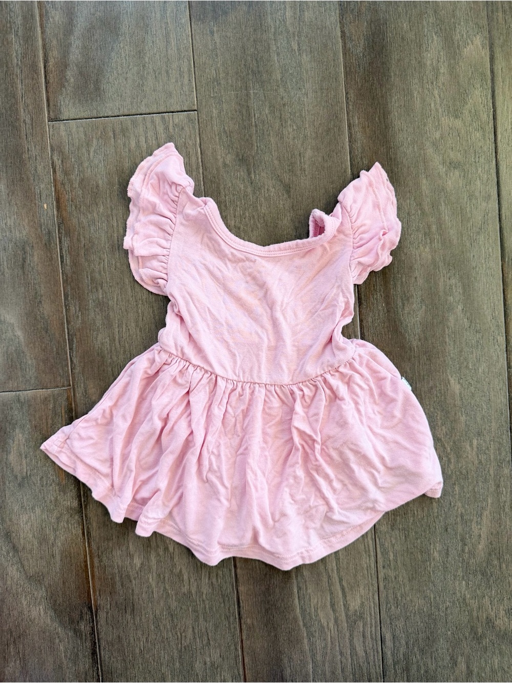 Little Sleepies Light Pink Flutter Sleeve Twirl Dress